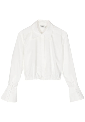 Simkhai Blythe poplin cropped shirt - White