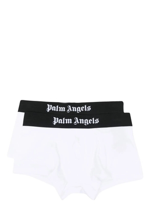 Palm Angels classic logo-waistband boxers - White