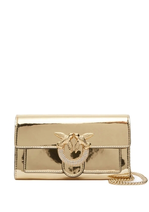 PINKO Love mirrored wallet-on-chain - Gold