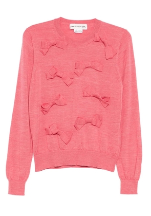 Comme Des Garçons Girl ribbon-embellished top - Pink