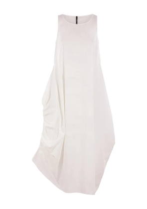 Maria Calderara sleeveless asymmetrical dress - White