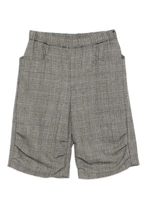 Noir Kei Ninomiya houndstooth-print shorts - Black