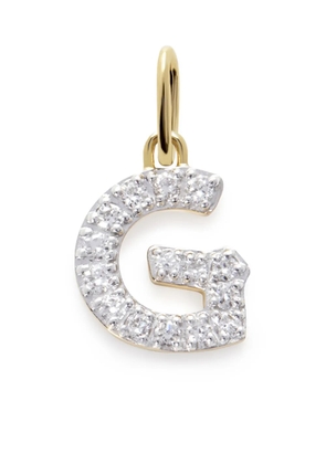 Monica Vinader 14kt yellow gold Initial G diamond pendant