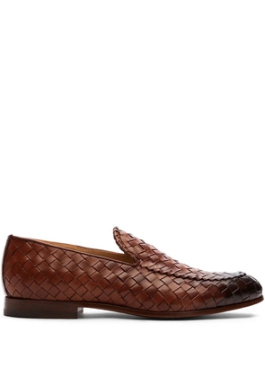 Scarosso Vittorio interwoven loafers - Brown