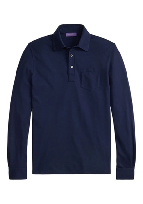 Ralph Lauren Purple Label patch-pocket polo shirt - Blue