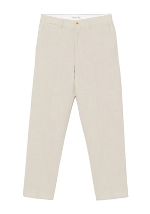 Carter Young slub-texture trousers - Neutrals