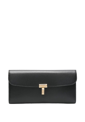 TOTEME T-lock leather wallet - Black