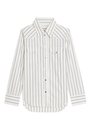 Zadig&Voltaire Thelma striped pocket shirt - White