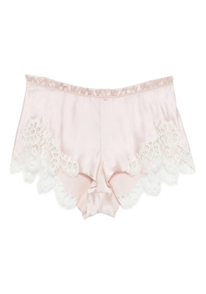 Carine Gilson lace-detail shorts - Pink