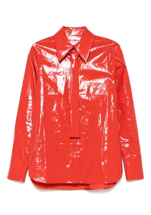 Jil Sander tie-detail shirt - Red