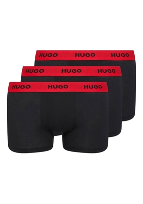BOSS logo-waistband boxers (pack of three) - Black