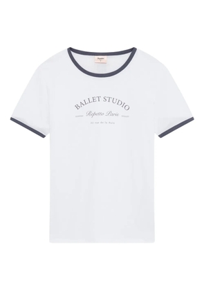 Repetto two-tone crew-neck T-shirt - White