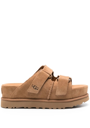 UGG Goldenstar Hi suede slides - Brown