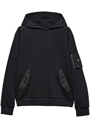Prada cotton hoodie - Black