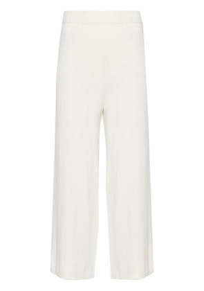 JOSEPH knitted cropped pants - White