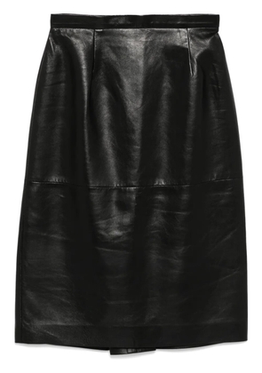 Ermanno Scervino lambskin pencil skirt - Black