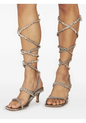 Isa Boulder Roots sandals - Silver