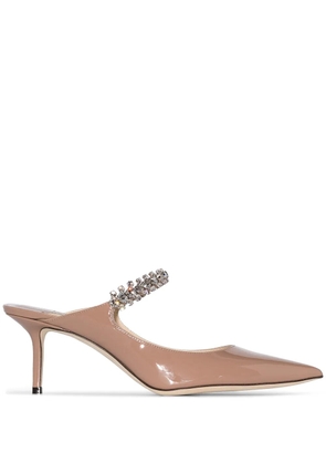 Jimmy Choo 65mm Bing leather mules - Neutrals
