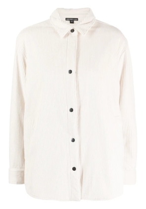 James Perse drop-shoulder corduroy shirt jacket - White