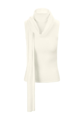STAUD turtleneck scarf top - Neutrals