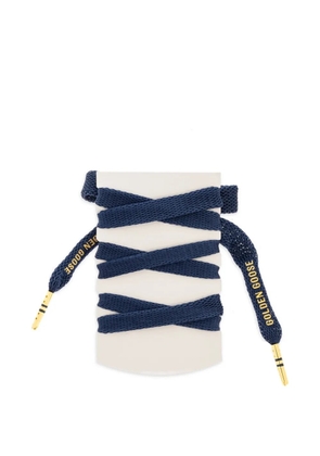 Golden Goose logo-lettering laces - Blue