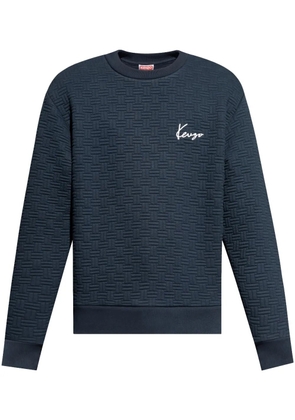 Kenzo embroidered-logo sweatshirt - Blue