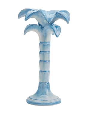 Les-Ottomans Palm Trees ceramic candleholder (25cm) - Blue