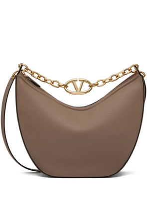 Valentino Garavani medium VLogo Moon shoulder bag - Brown