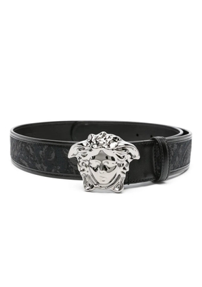 Versace La Medusa Barocco-jacquard belt - Black