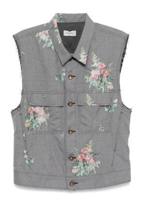 Bed J.W. Ford floral-pattern vest - Grey