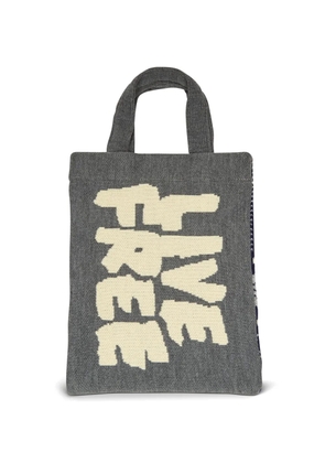Comme Des Garçons Shirt 'Live Free' tote bag - Grey