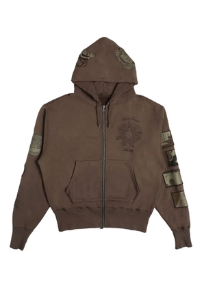 Samuel Zelig zip film hoodie - Brown