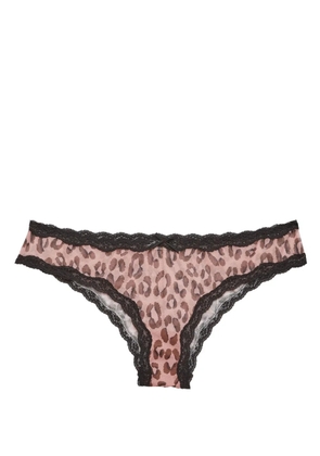 Fleur Du Mal leopard-print sheer bra - Neutrals