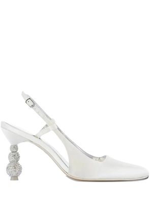 Sophia Webster 85mm Natalia crystal pumps - White