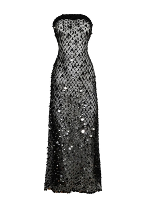 Roberta Einer sequin-embellished midi dress - Black