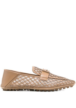 FENDI Baguette loafers - Brown