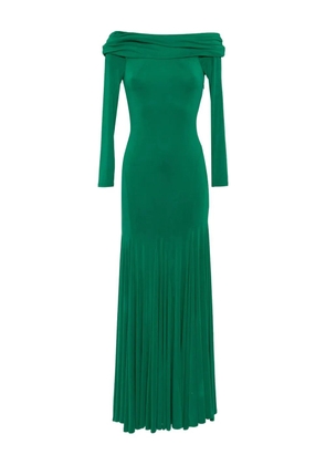 alice + olivia draped-detailing dress - Green