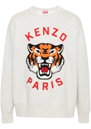 Kenzo Lucky Tiger cotton sweatshirt - Neutrals