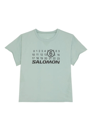 MM6 Maison Margiela X Salomon x Salomon logo-print T-Shirt - Green