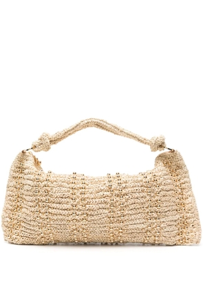 Cult Gaia Hera raffia shoulder bag - Neutrals