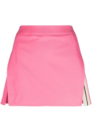 Palm Angels stripe-detail A-line miniskirt - Pink