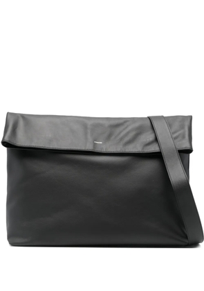 HERSKIND flap leather shoulder bag - Black