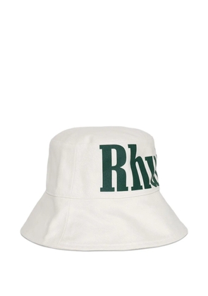RHUDE logo-print bucket hat - Neutrals