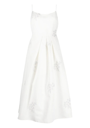 Sachin & Babi Audra floral-embroidered dress - White