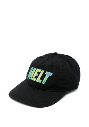 Melt logo-printed cap - Black