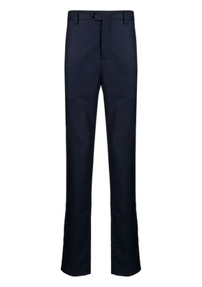 Brunello Cucinelli straight-leg wool trousers - Blue