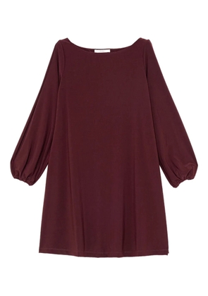 MALIPARMI boat-neck balloon-sleeve dress - Red
