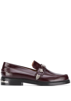 Toga Virilis hardware embellished low heel loafers - Red