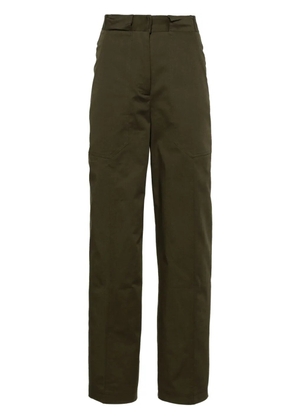 Matteau tapered-leg twill trousers - Green