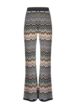 Missoni chevron-pattern flared trousers - White